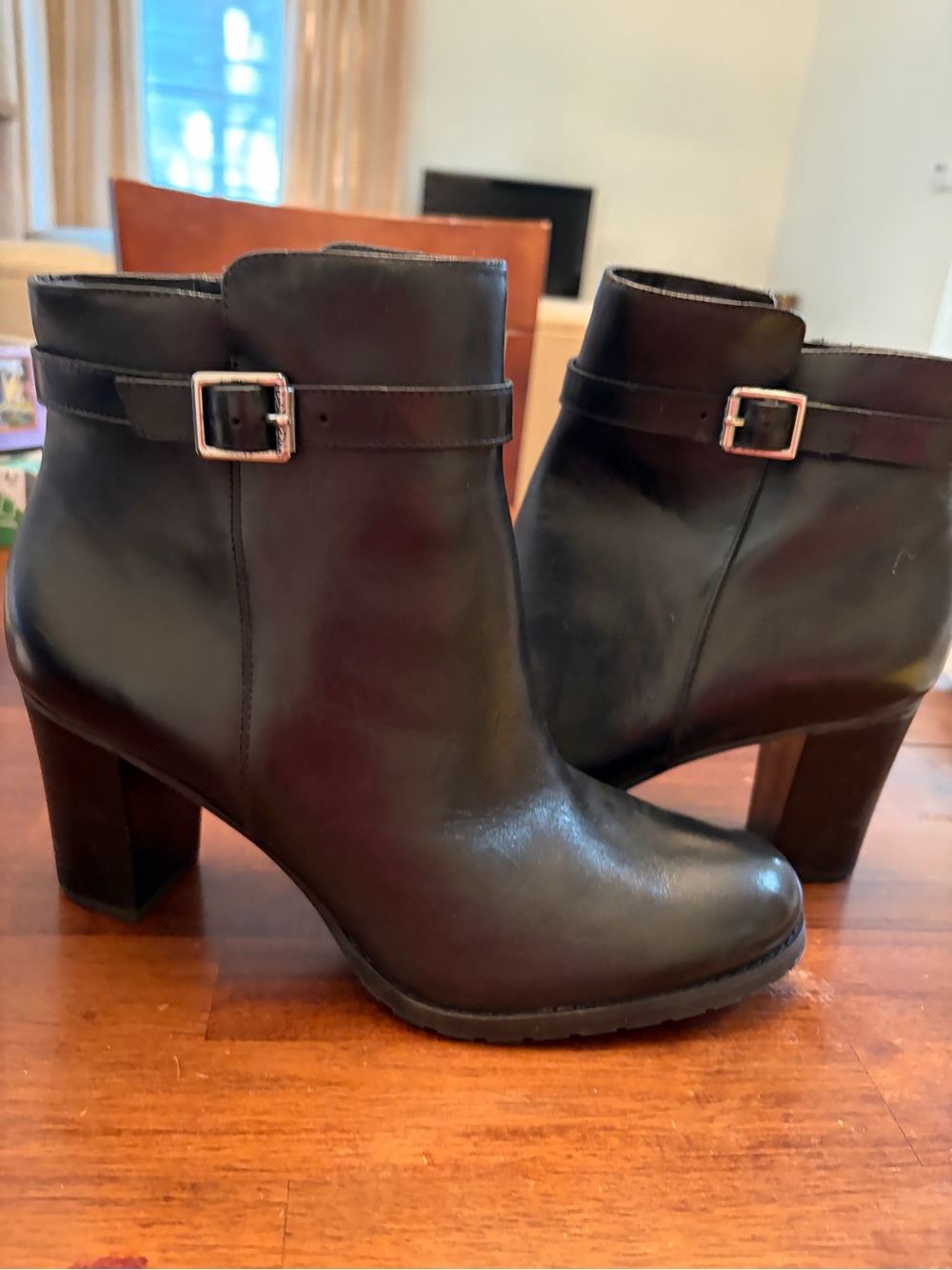 NWOT Women’s Black Leather Boots - 10 M